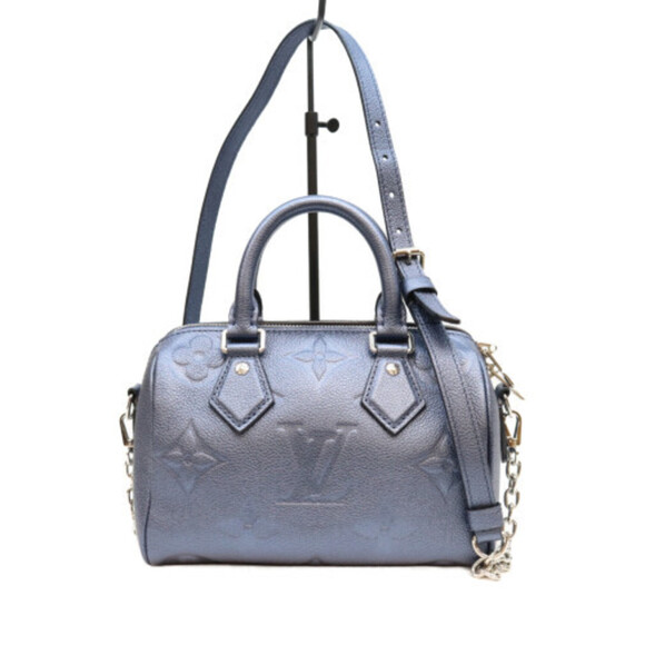 LOUIS VUITTON Handbags - LOUIS VUITTON M58958 Empreinte Metallic Blue Speedy Bandoulière 20 Boston Bag...